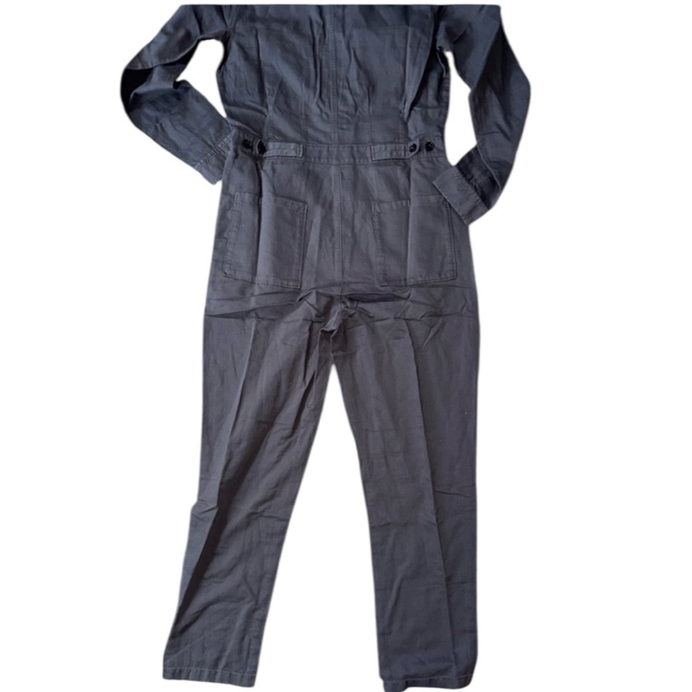 Outerknown SEA suit storm gray long sleeve utility jumpsuit linen blend NWT Sz S - Picture 14 of 16